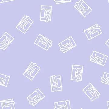 Clothing catalog line vector seamless pattern line Stock Illustration