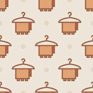 Clothing hanger icon pattern Stock Illustration