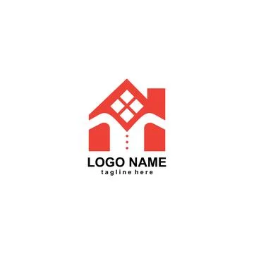 Clothing house logo design vector Stock Illustration