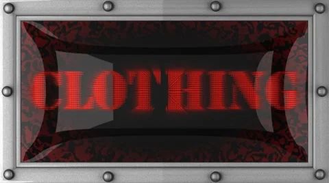 Clothing on led Stock Footage 8685250
