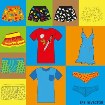 Clothing lightweight Stock Illustration