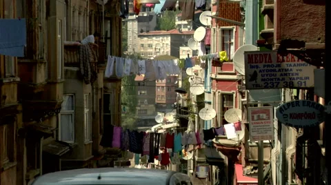 Clothing Lines  Stock Footage 48237454