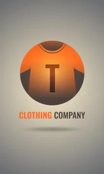 Clothing logo template design Stock Illustration
