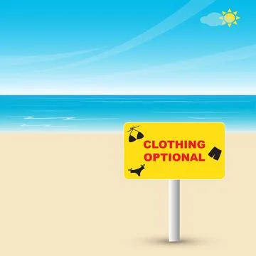 Clothing optional Stock Illustration