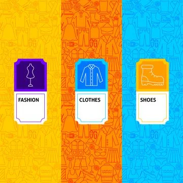 Clothing Package Labels Stock Illustration