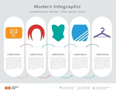 Clothing patch with stitches infographics design Ilustración de archivo