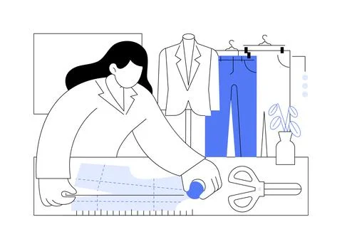 Clothing pattern isolated cartoon vector illustrations. Stock Illustration