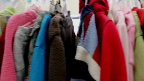 Clothing Rack Video stock 145220186