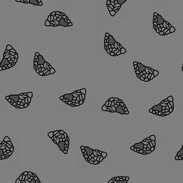Clothing shelter human evolution vector seamless pattern Illustrazione stock