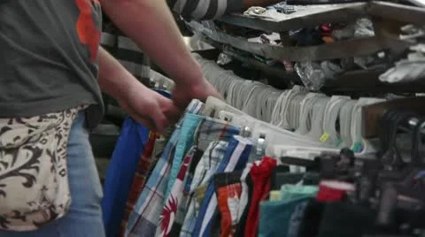 Clothing shop Stock Footage 10798512