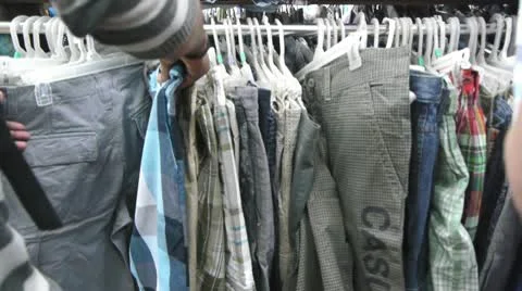 Clothing shop Stock Footage 10798513