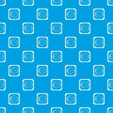 Clothing square button pattern seamless blue Illustrazione stock