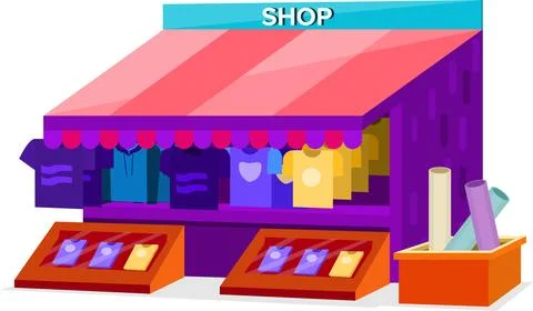 Clothing store Stock Illustration