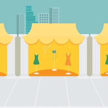 Clothing stores Stock Illustration