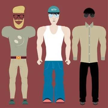 Clothing styles Stock Illustration