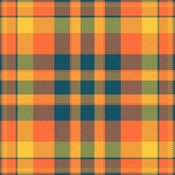 Clothing texture seamless pattern, cowboy tartan plaid textile. Post vector.. Illustrazione stock