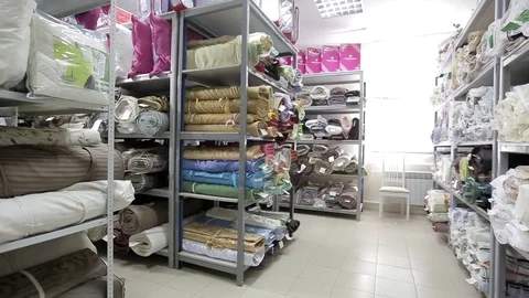 Clothing warehouse Stock Footage 73148159