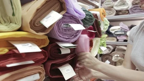 Clothing warehouse Stock Footage 73148217