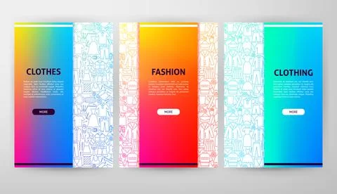 Clothing Web Design Stock Illustration
