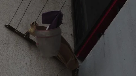 Cloths in the Wind Video stock 308751509