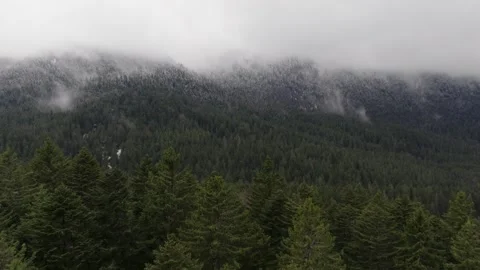 Clou In The Mountains By Drone Stock Footage 246738683