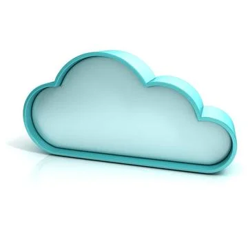 Cloud 3D computer icon Cloud 3D computer icon isolated Copyright: xZoonar.... 스톡 사진