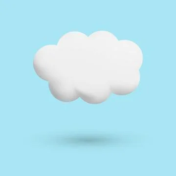 Cloud 3D, vector. Stock Illustration