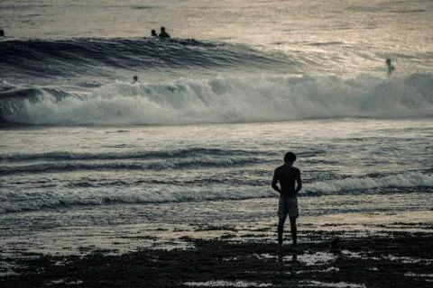Cloud 9 surfer. Stock Photos
