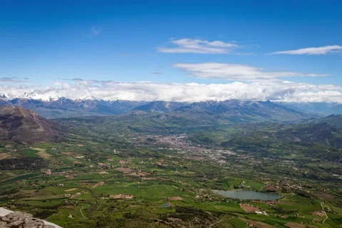 Cloud above city of Gap Stock Footage 154853148