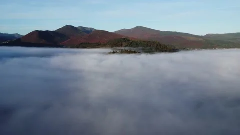 Cloud above Derwentwater Stock Footage 218857745