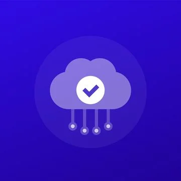 Cloud access icon, transparent design Stock Illustration