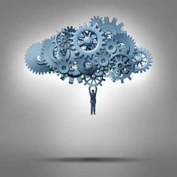 Cloud access Stock Illustration