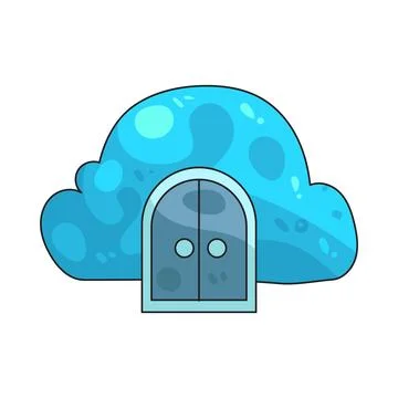 Cloud access illustration Stock Illustration