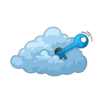 Cloud access illustration Stock Illustration