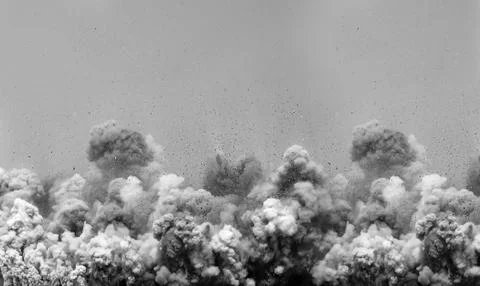 Cloud after blasting Stock Photos