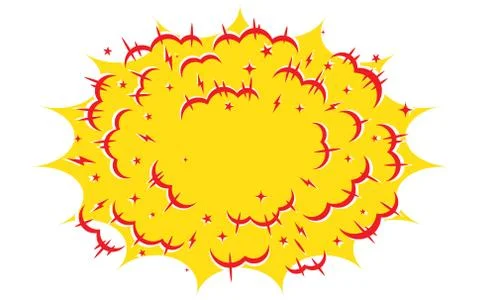 Cloud after the explosion Stock Illustration