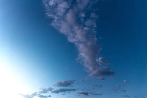 Cloud against the blue sky Foto stock