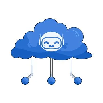 Cloud AI 库存插图