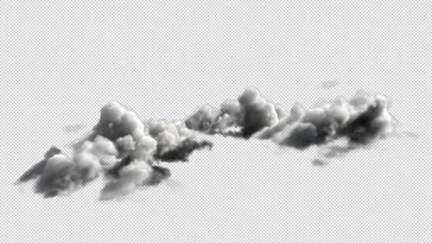 Cloud with Alpha 動画素材 158866300