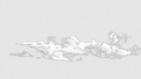 Cloud with Alpha Vídeo Stock 205166690