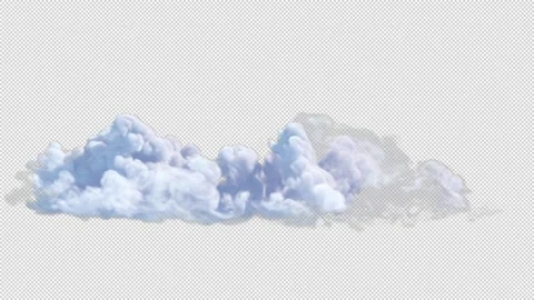 A cloud with Alpha Vídeo Stock 205534283