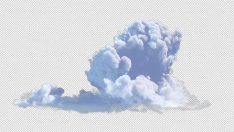 A cloud with Alpha Vídeo Stock 205535793