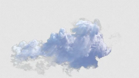 A cloud with Alpha 動画素材 205536409
