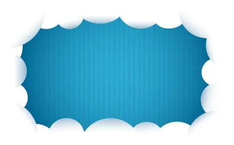 Cloud and blue background vector illustration Stock Illustration