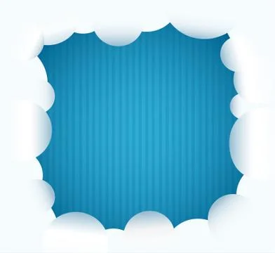 Cloud and blue background vector illustration Stock Illustration