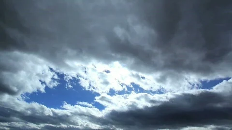 Cloud and Blue Sky Time Lapse Stock Footage 731332