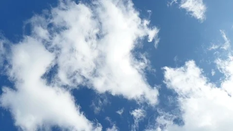 Cloud and blue sky timelapse Stock Footage 116777857