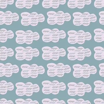 Cloud and branch pattern Stock Illustration