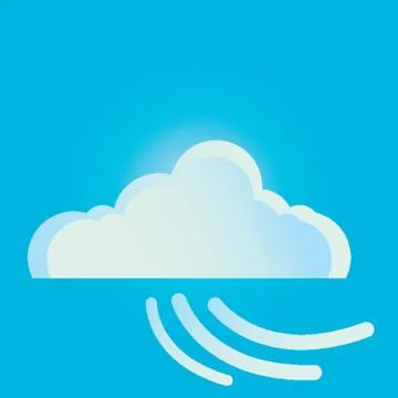 Cloud And Breeze Stock-Illustration