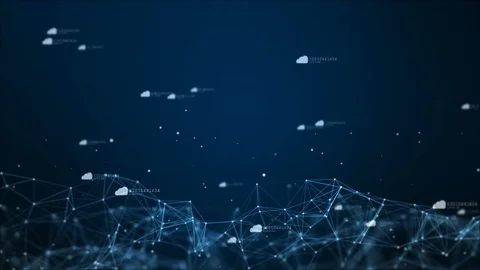 Cloud and Digital technology network Stock Footage 101649030